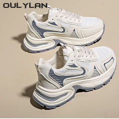 Zapatos de suela gruesa, zapatillas gruesas de lujo para mujer, zapatos deportivos para correr para mujer, zapatos vulcanizados de Fitness informales para primavera para mujer - Conexión Estilo - black / 38 / CHINA